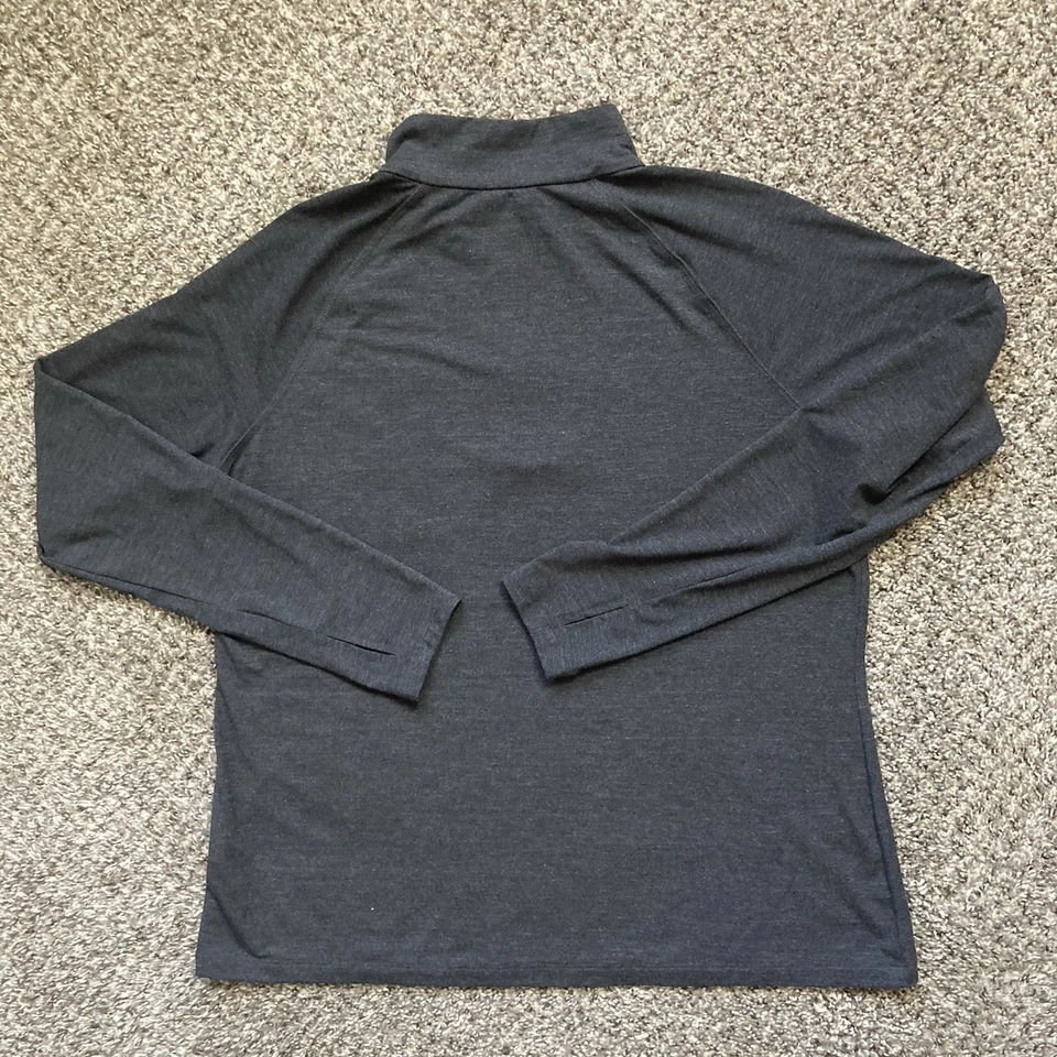 Pullover Free Fly 1/4 Cremallera Mujer XL Gris Carbón Elastizado Bambú Rendimiento Foto 2 de 4
