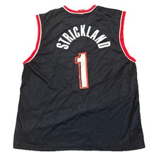 Portland Trailblazers Rod Strickland Jersey Mens 2XL Adidas Black 