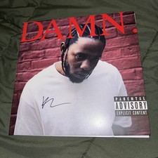 DAMN. Kendrick Lamar Autographed Vinyl Sleeve (no record)