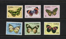 S6426   Latin West Indies   1989   butterflies   6v.   MNH