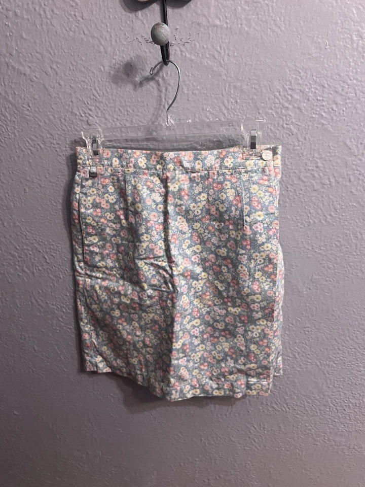 Женские шорты Liz Golf размер 4 юбка-шорты синие цветочный узор спортивные для гольфа - Изображение 3 из 4