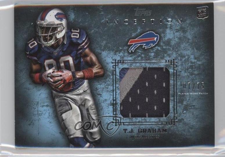 2012 Topps Inception Rookie Relics Blue 7/75 TJ Graham #RP-TG Patch RC 0c2