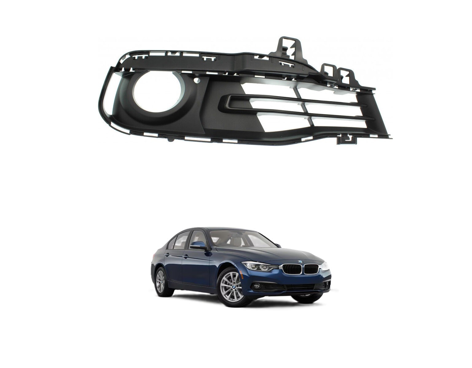 For BMW 330i xDrive 2017 2018 2019 Fog Light Trim Passenger Side BM1039180