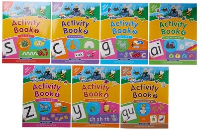 Jolly Phonics Activity Book Set: In Print Letters (1-7)