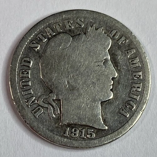 1915-S   BARBER DIME / KEY DATE / 90% Silver Liberty Head Coin