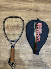 Vtg Wilson Pro Staff Graphite Racquetball 19  Long Mid Size SS 3 11/16 W/ bag