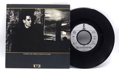 7'' Single Vinyl -U2 Where The Streets Have No Name Silver And Gold - S15506 WW8