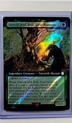 MTG Magic The Gathering Fallout Ext Art Surge Foil Harold and Bob First Numens