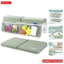 Portable Non-Slip Bath Kneeler  Elbow Support Mat - Water-Resistant Memory Foam