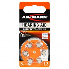 Ansmann A13-BP6(A) 5013243 hearing aid battery