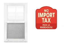 Kinro 30" x 27" White Vinyl Vertical Sliding Window with Grids KVS3027VG !!!