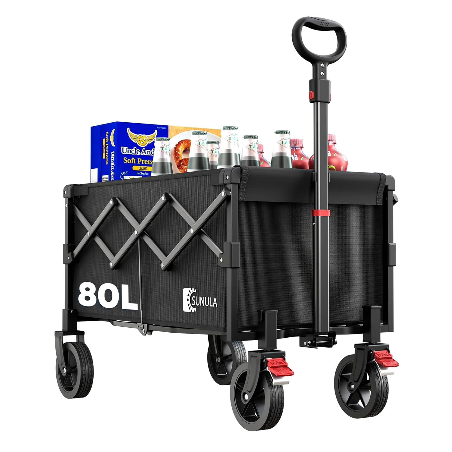 Carrello Portatutto 80L Pieghevole: 100Kg di Potenza per il Tuo Outdoor