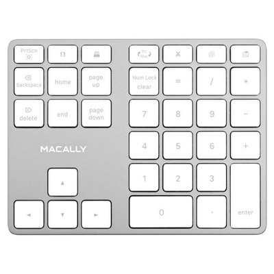Macally Bluetooth Number Pad for Laptop - Rechargeable Wireless Numeric Keypa...