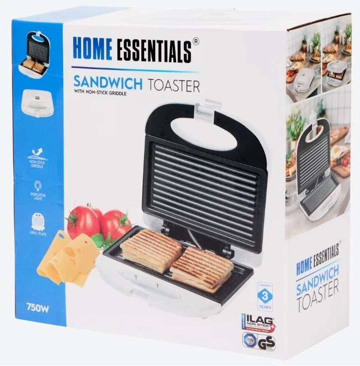Grill électrique toaster Appareil à Paninis Sandwich viande croque monsieur NEUF - Photo 1/1