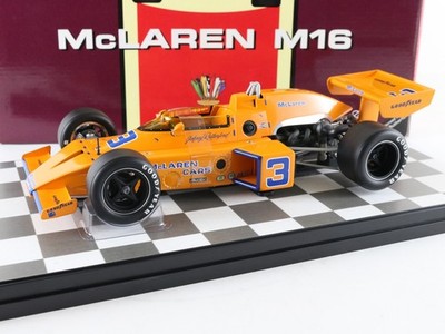 1974 Mclaren M16 #3 Rutherford Indy 500 Orange Carousel 1 1:18 Diecast Model Car