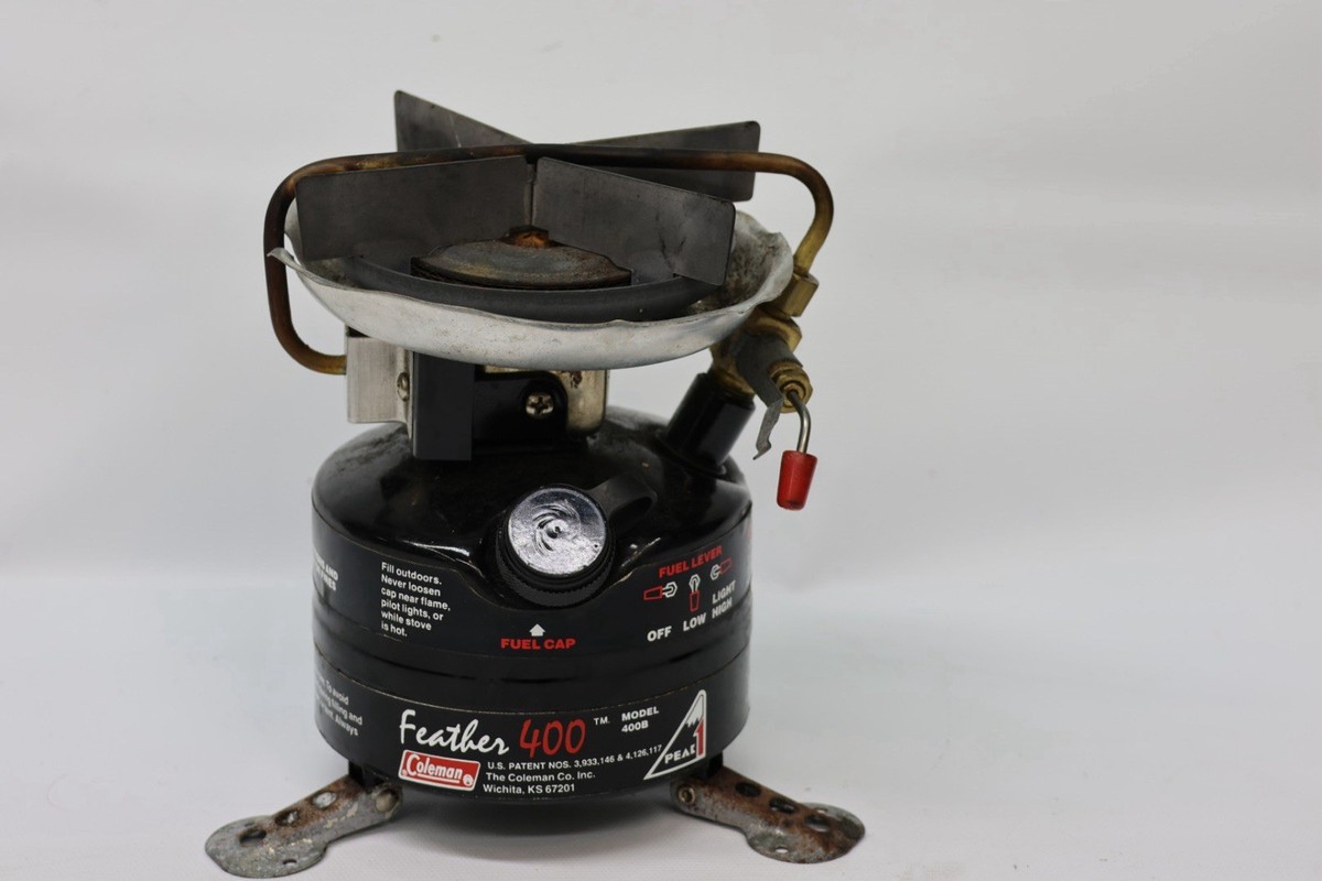 【VINTAGE】Coleman Model PEAK1 400B　 1991年 Coleman Peak 1 Feather 400 Backpacking Camping Stove 400B for sale