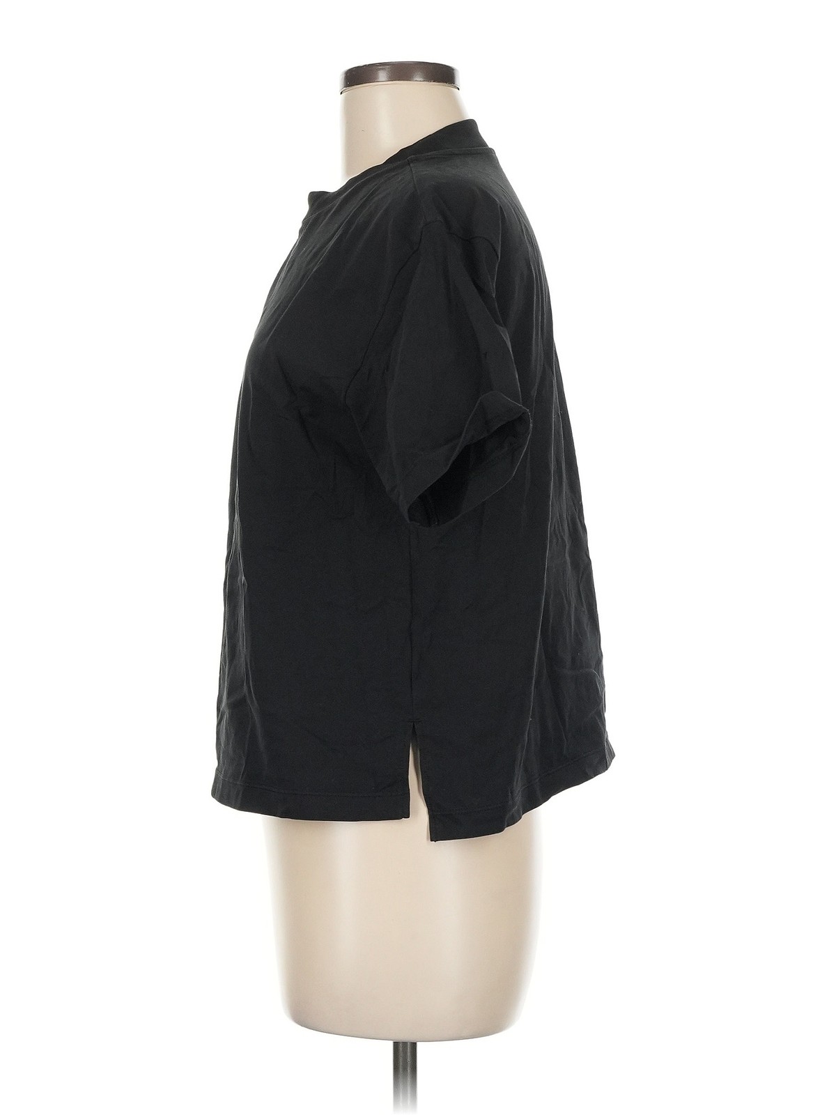 Uniqlo Women Black Active T-Shirt M thumbnail 4