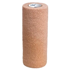 3M Coban Self-Adherent Cohesive Bandage Wrap 1586 Tan 6" X 5 Yds 12 Ct