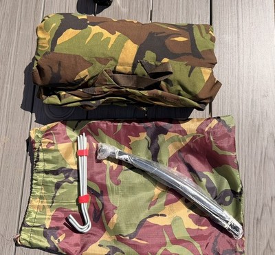 Dutch Army Woodland Camo Waterproof/breathable Hooped Bivvy Bag