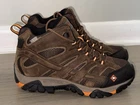 Merrell Work Moab 2 Mid Waterproof Espresso Leather Work Boots J31239 Men 10.5 M