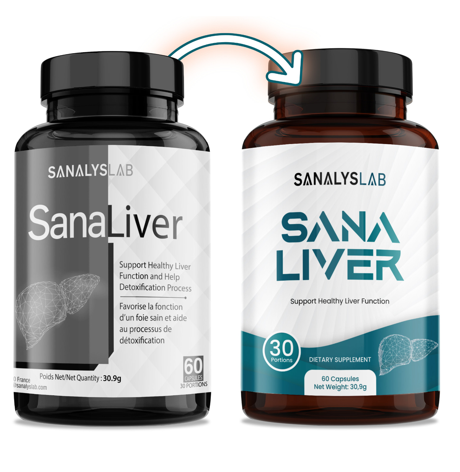 SanaLiver de SanalysLab complexe de gélules haut de gamme dosées à 515 mg - 2