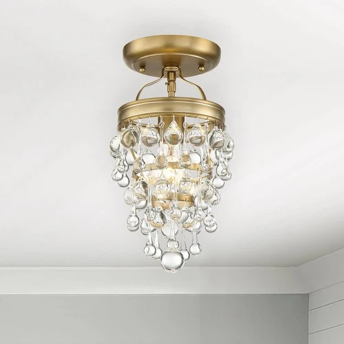 Crystorama Lighting Group 131_CEILING Calypso 7"W Semi-Flush - Chrome - Picture 10 of 12
