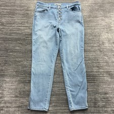Levi's 721 Jeans Size 32 Womens High Rise Skinny Medium Wash Blue Denim