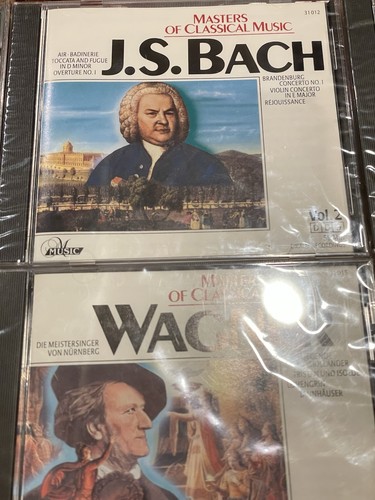 10 classical music set CD lot Masters of classical Music Bach Mozart Beethoven - Foto 3 di 13