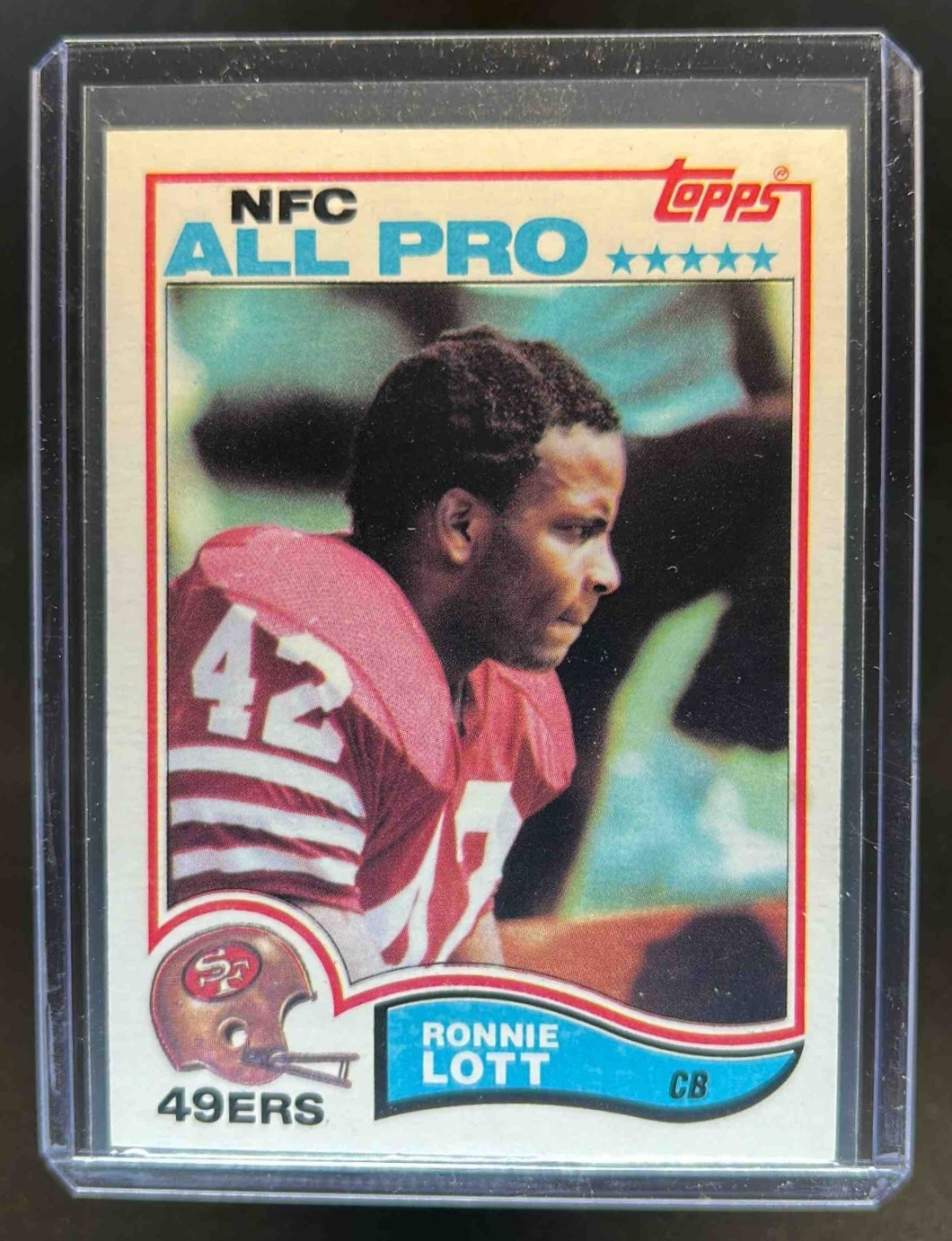 1982 Topps Ronnie Lott Rookie RC #486 49ers