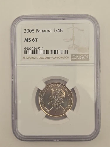 2008 Panama 1/4B NGC MS 67