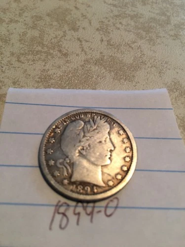 1894O Barber Quarter vg