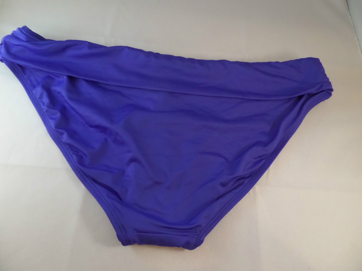 NWT Apt. 9 Royal Blue Banded Bikini Bottoms Size 16 Great Deal