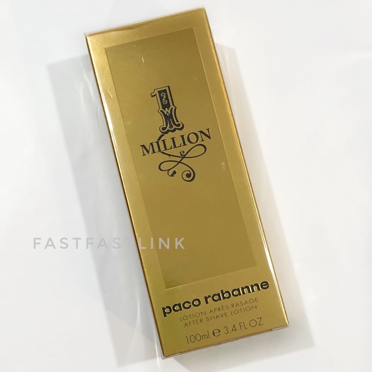 One Million AFTER SHAVE LOTION 100ml SPLASH BY PACO RABANNE FOR