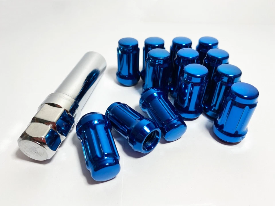 FIT SUZUKI KIZASHI GRAND VITARA XL-7 SPLINE LUG NUT CONE SEAT 12x1.25 BLUE 20PC - Image 2 of 4