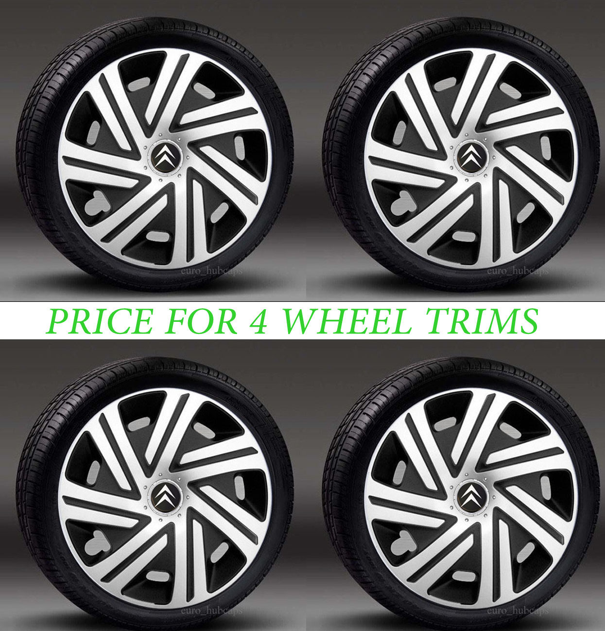 4x15" wheel trims, Hub Caps, Covers to fit Citroen Berlingo (Quantity 4) eBay