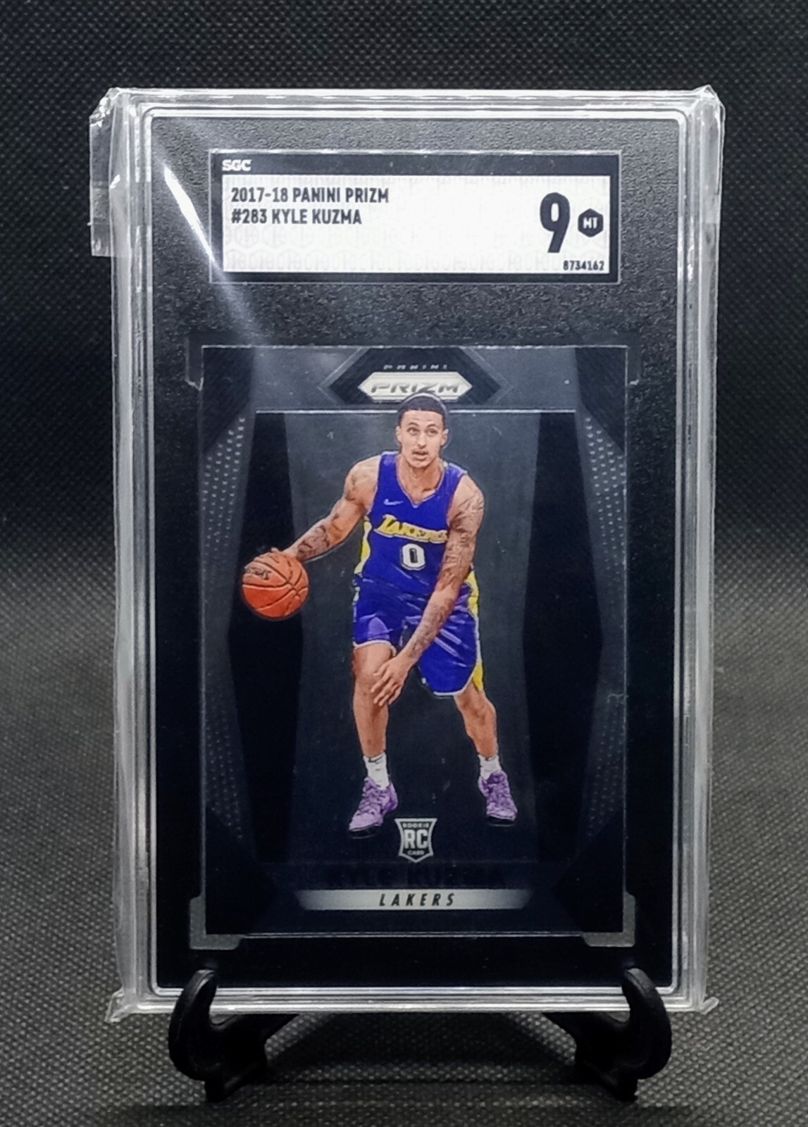 2017-18 Panini Prizm KYLE KUZMA RC #283 SGC 9 MINT Lakers / Wizards Future Star!