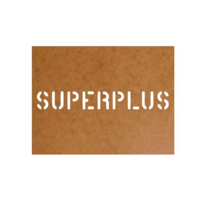 Superplus Petrol Fuel Oil Carton Painting Stencil 2.5x18cm #15104