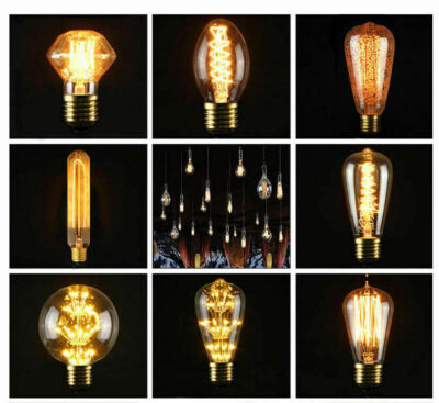 E27 220V 40W Edison Industrial Style Vintage Retro Filament Glühbirne Lampe