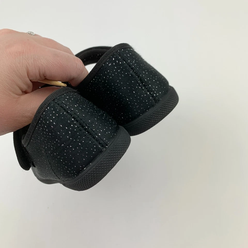 Zapatilla deportiva Childrenchic Mary Jane Captoe negra plateada puntos irregulares zapatos niño pequeño 31 Foto 3 de 4