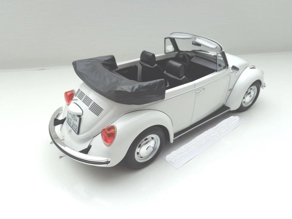 + VOLKSWAGEN VW Maggiolino 1303 Cabrio Modellino NOREV 1:18 Bianco NUOVO 188524 - Immagine 2 di 4