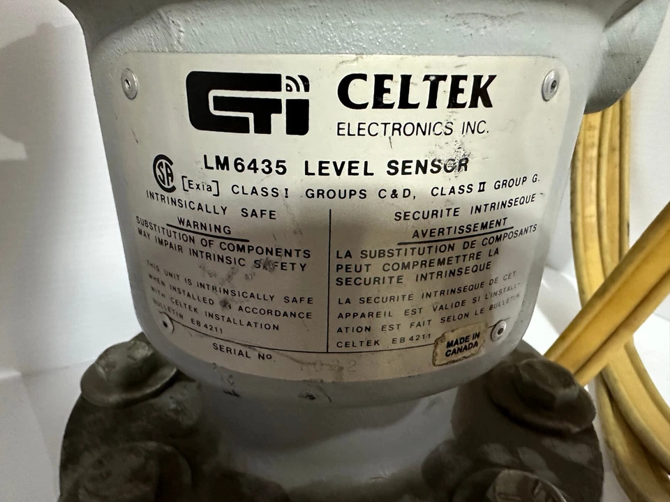 CELTEK LM6435 LEVEL SENSOR S/N: 1032 SHIPS SAME BUSINES DAY - Image 3 of 4