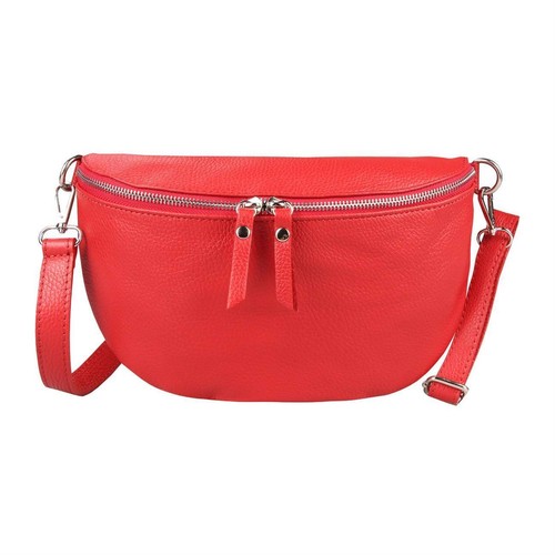 ITAL DAMEN LEDER TASCHE Crossbody Handytasche Schultertasche Bodybag Bauchtasche - Bild 4 von 35