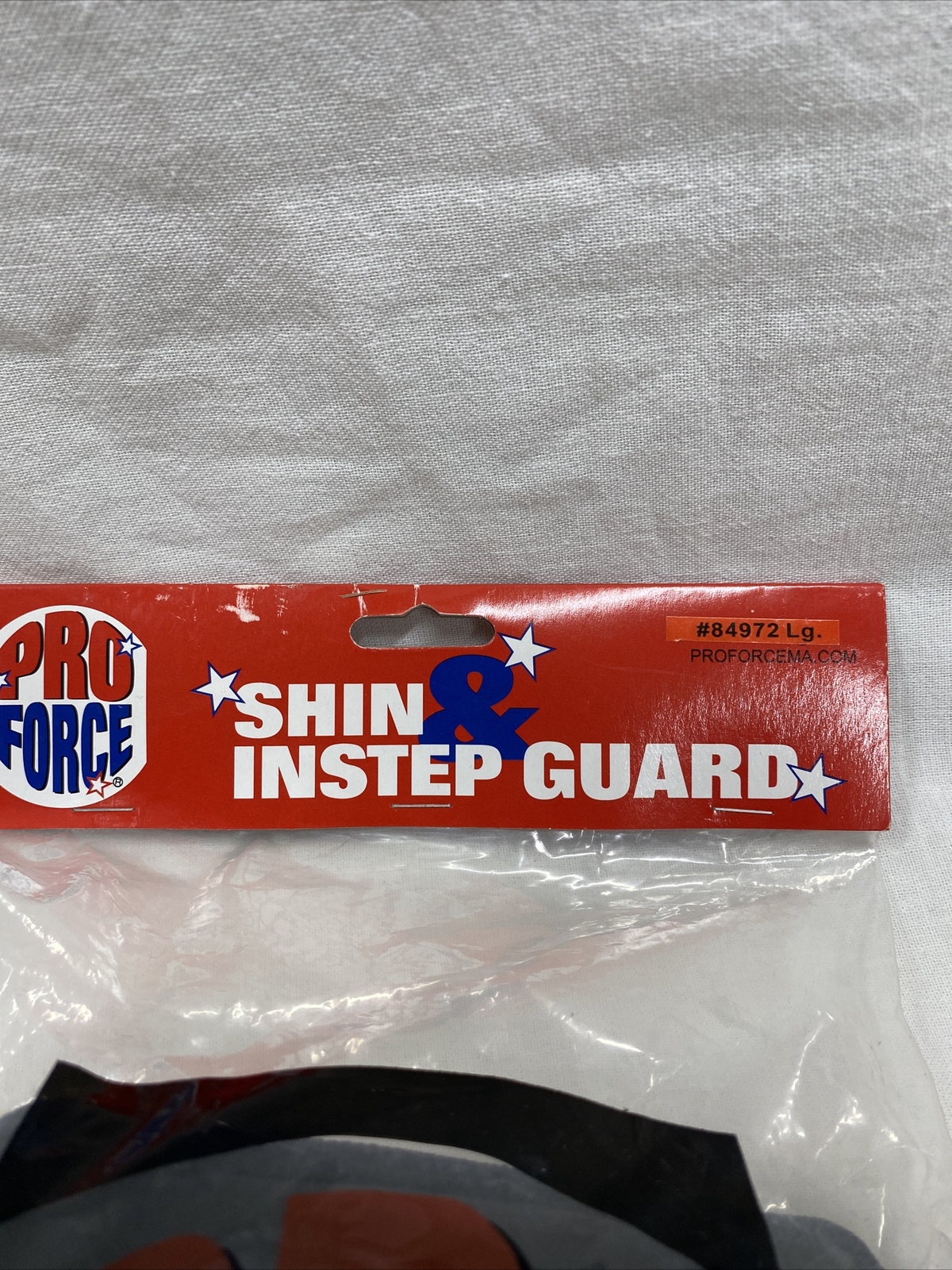 ProForce Cloth Shin Instep Guard Black MMA Karate Adult Size Large #84972