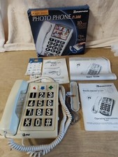 Photo Phone Ameriphone Amplified P300. Original Box and Information AT T