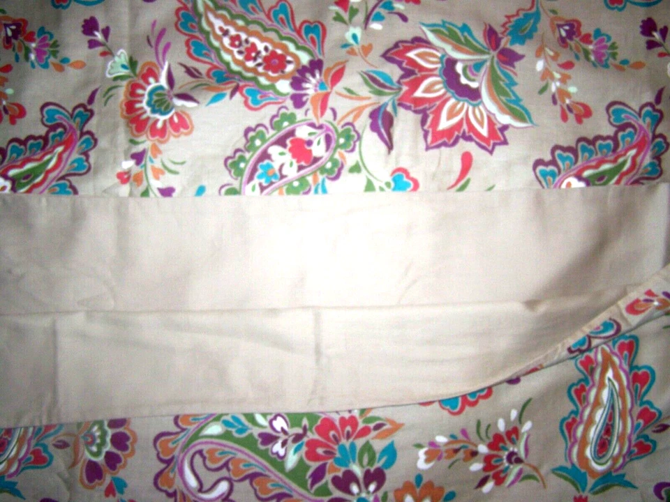 FUNDA NÓRDICA BELLA LUX FINA LINO PINTADO PAISLEY COMPLETA/QUEEN Foto 2 de 2