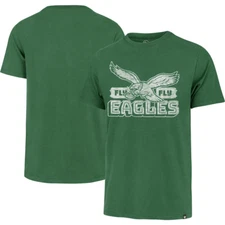 Philadelphia Eagles NFL '47 Brand Throwback Green Men's Tee Shirt
