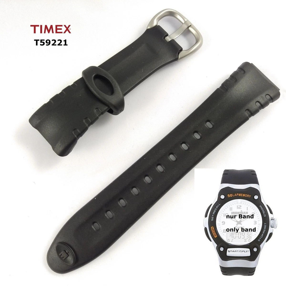 Timex 50 lap ironman replacement best sale band