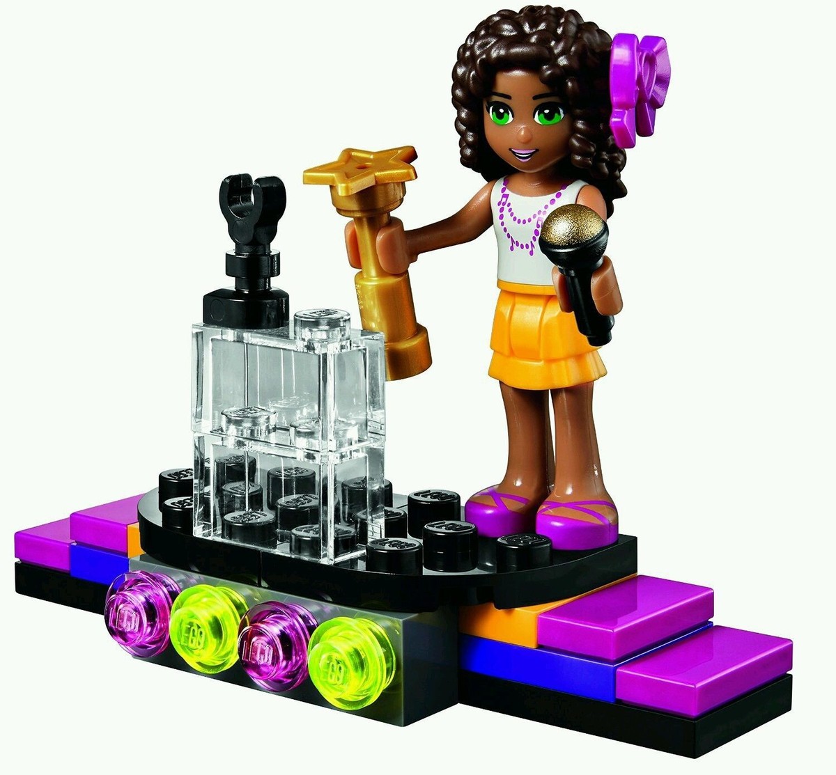 Lot of 2 - (NEW) Lego Friends Pop Star Andrea Red Carpet (33 pcs