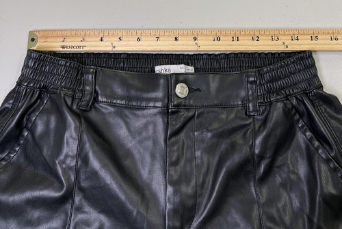 BERSHKA WOMAN SS23 Faux leather cargo joggers ~SZ LARGE ~ LNWOT-MINT!! - Picture 3 of 5