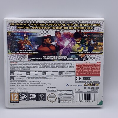 Super Street Fighter 4 3D Edition – Jeu Nintendo 3DS/2DS – Complet Et En Bon état